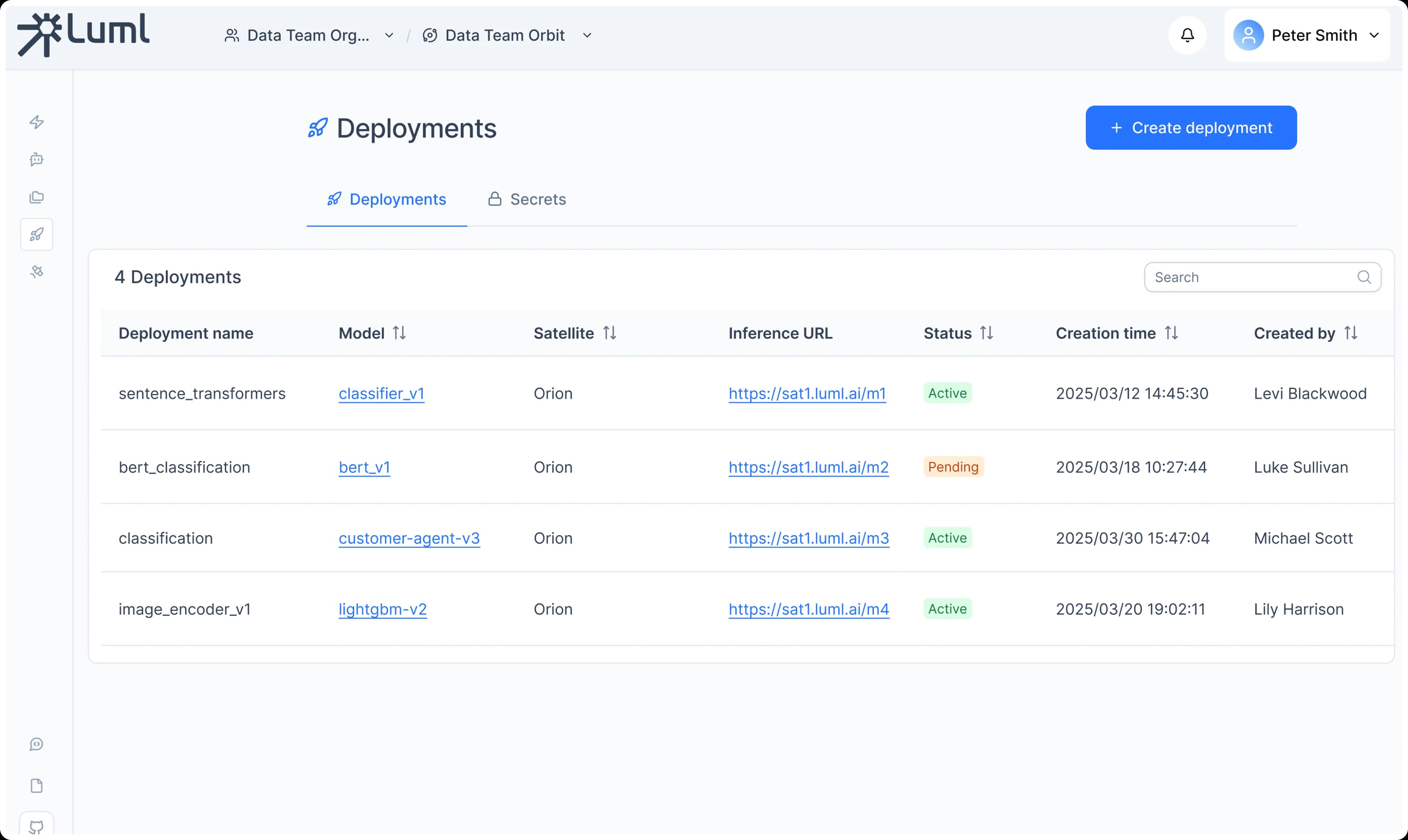 LUML Single Click Deployments